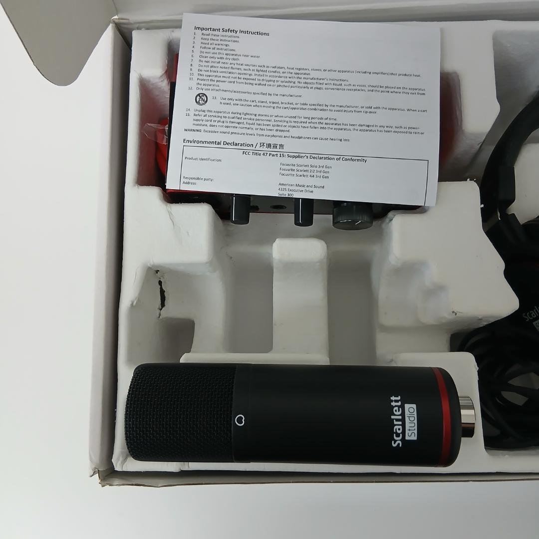 【ジャンク】Focusrite Scarlett Solo Studio