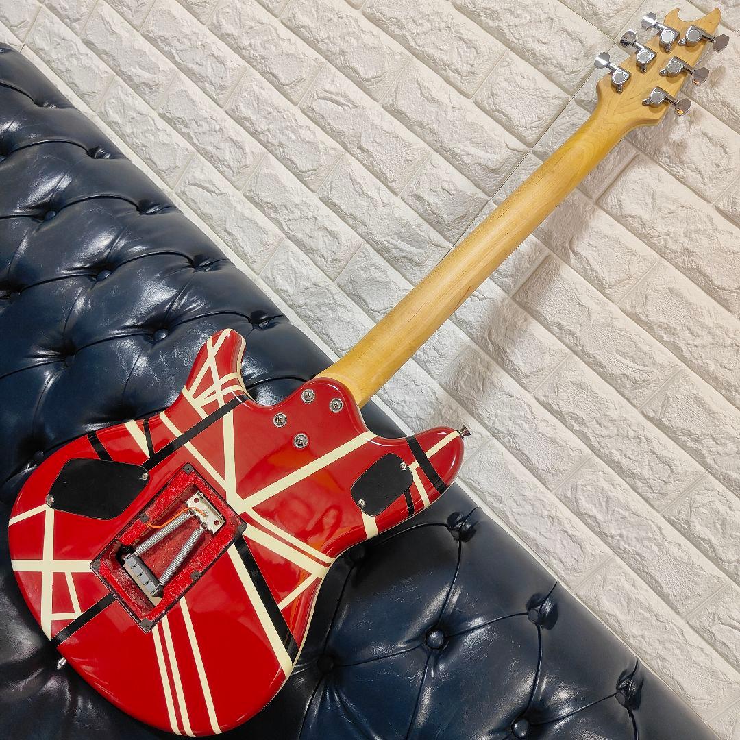 EVHタイプ フランケン仕様 ギター ノーブランド MUSIC MANバッグ付き