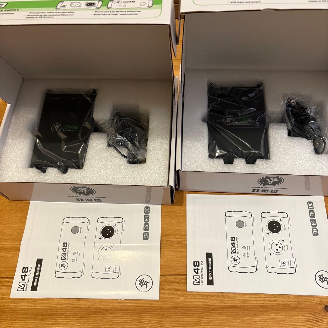 Mackie M48 48Vファントム電源供給装置　2個セット