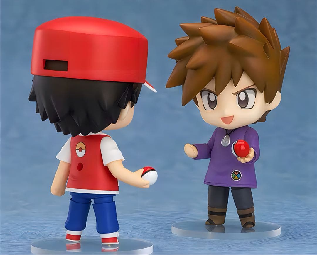 【ポケットモンスター】　レッド&グリーン　ねんどろいど　フィギュア　ポケモン