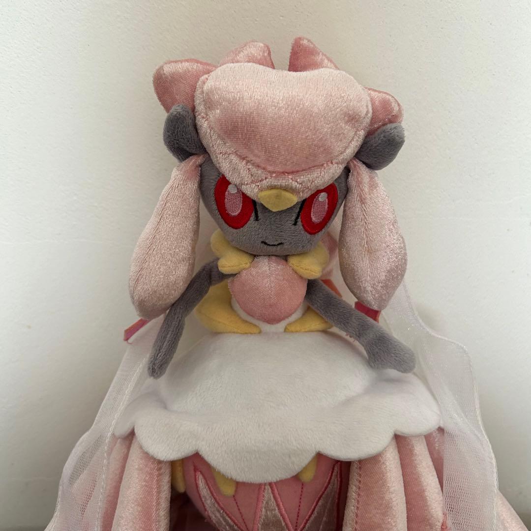匿名☆中古品☆ポケモンセンター☆メガディアンシー☆ぬいぐるみ☆タグ付き