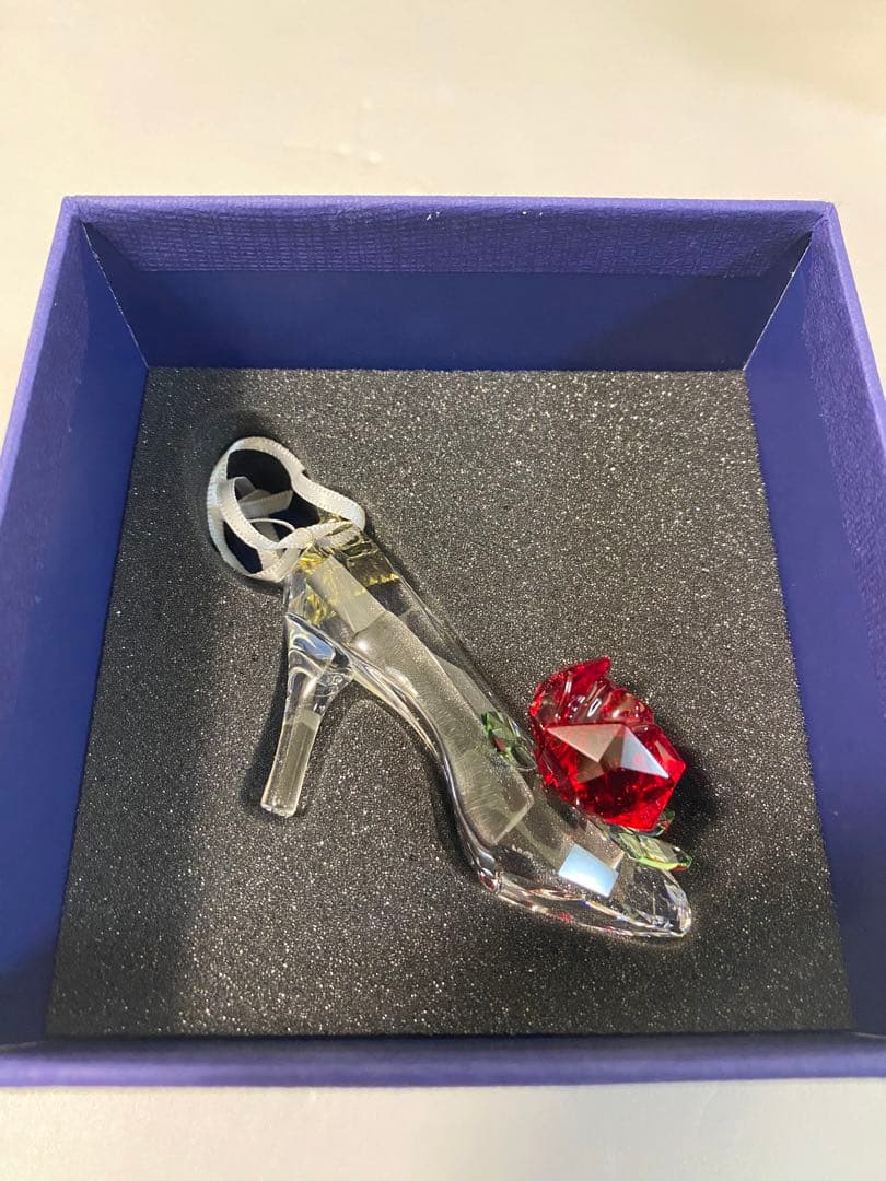 箱付き スワロフスキー 美女と野獣 ガラスの靴 レア 希少品 廃盤