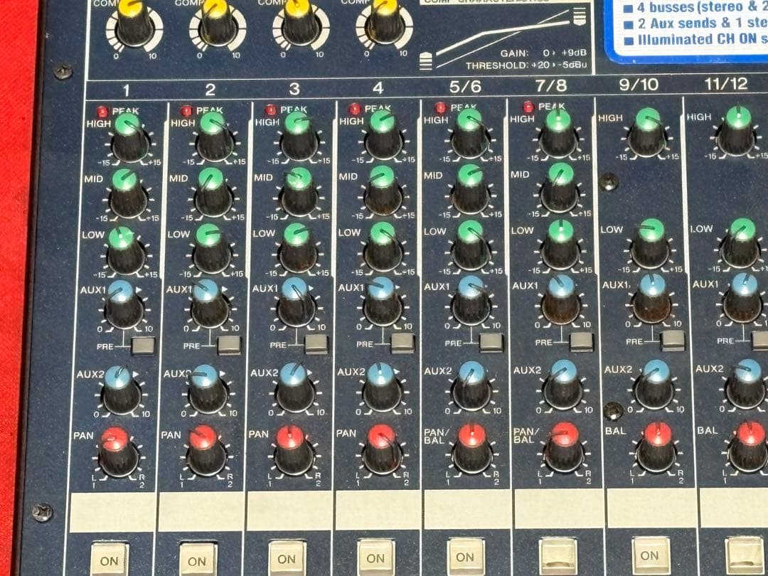 ヤマハ　アナログミキシングコンソールMG124C 訳あり品　1930-01-1