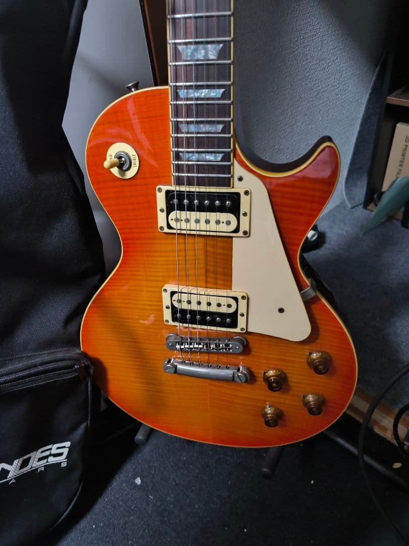 フェルナンデス　Burny レスポールタイプ エレキギター オレンジ