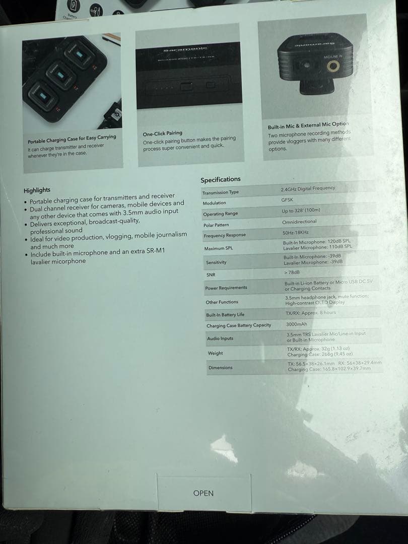 SARAMONICワイヤレスマイクシステムBLINK500PROB2新品