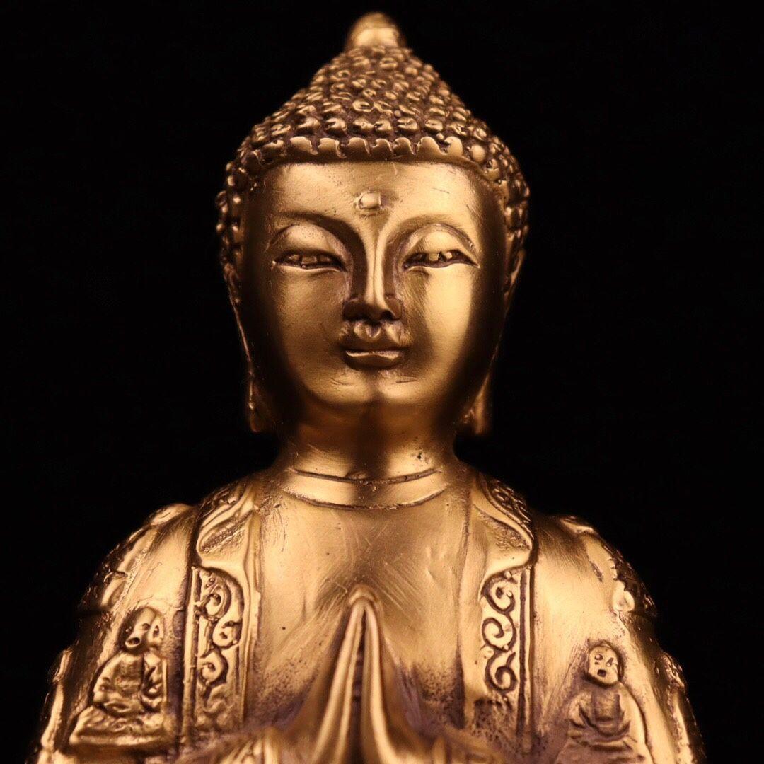 仏教美術 仏像 万仏朝宗千面如来仏 銅製 銅器
