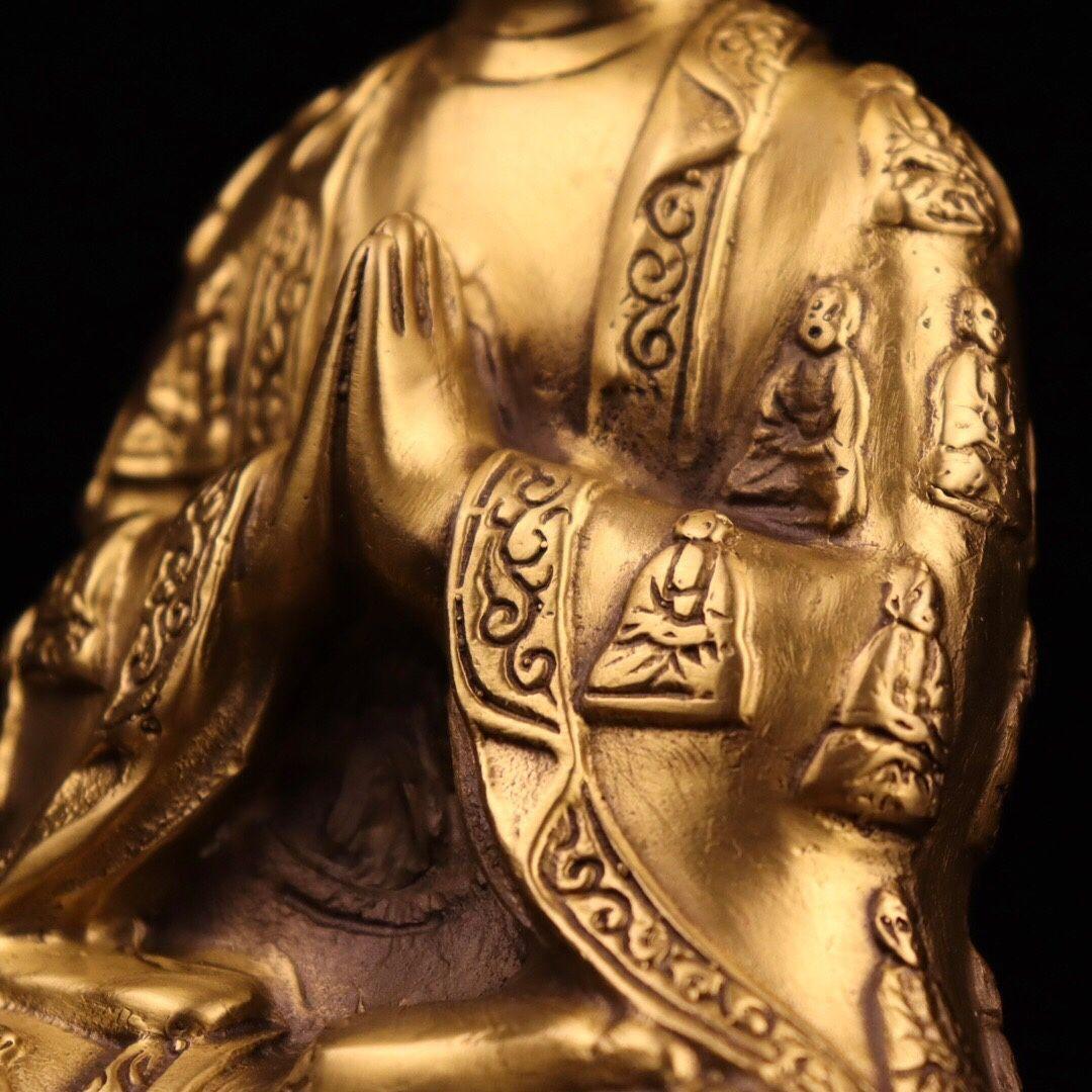 仏教美術 仏像 万仏朝宗千面如来仏 銅製 銅器