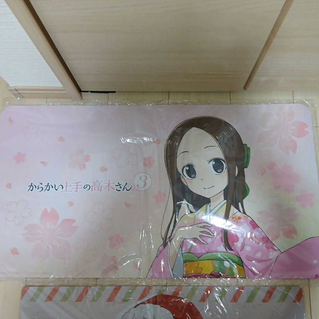 からかい上手の高木さん　ラバーマット　プレイマット　缶バッジ　ケース