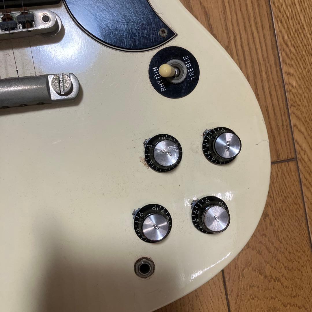 Burny RSG 白　ホワイト　エレキギター　ヴィンテージ