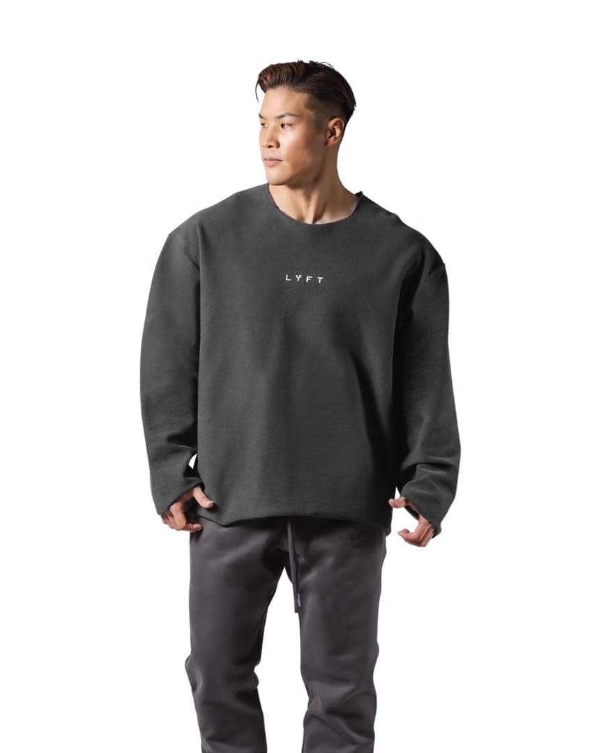 LÝFT リフト KNIT LIKE LOOSE SWEAT LONGSHIRT
