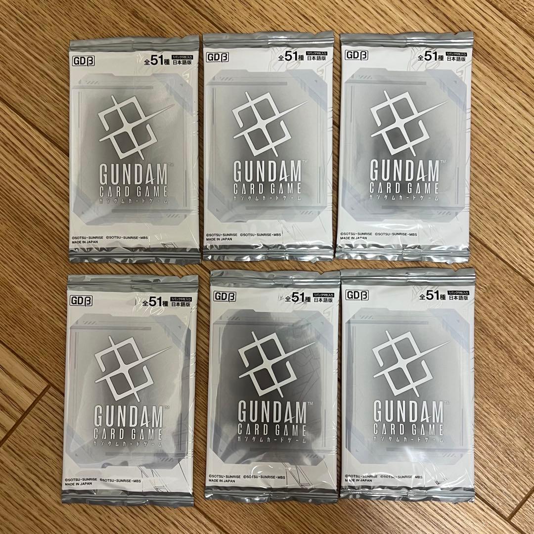 BOX開封済み 未開封6パックあり ガンダムカードゲーム β版