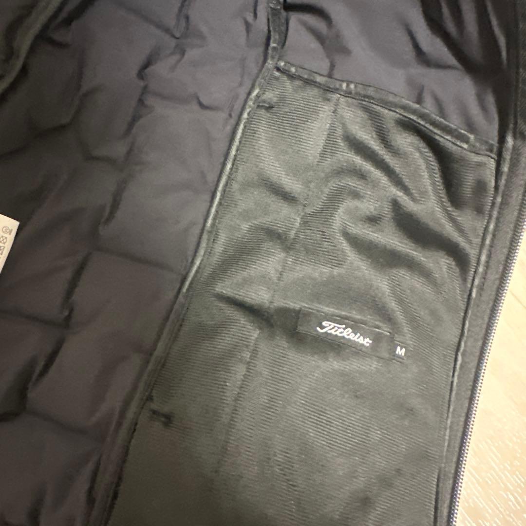 タイトリスト　セットアップ　ダウン　黒　軽量　S M