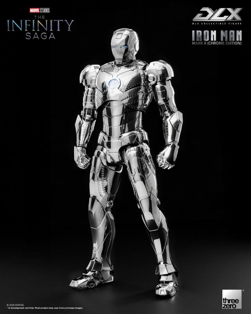 threezero DLX アイアンマン マーク2 クローム 3Z0924
