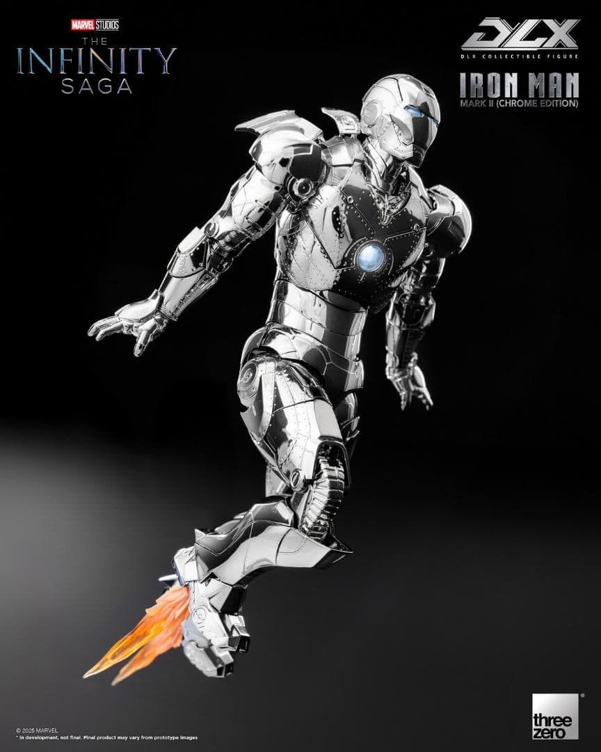 threezero DLX アイアンマン マーク2 クローム 3Z0924