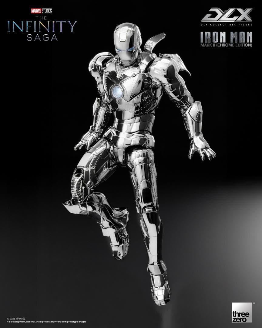 threezero DLX アイアンマン マーク2 クローム 3Z0924