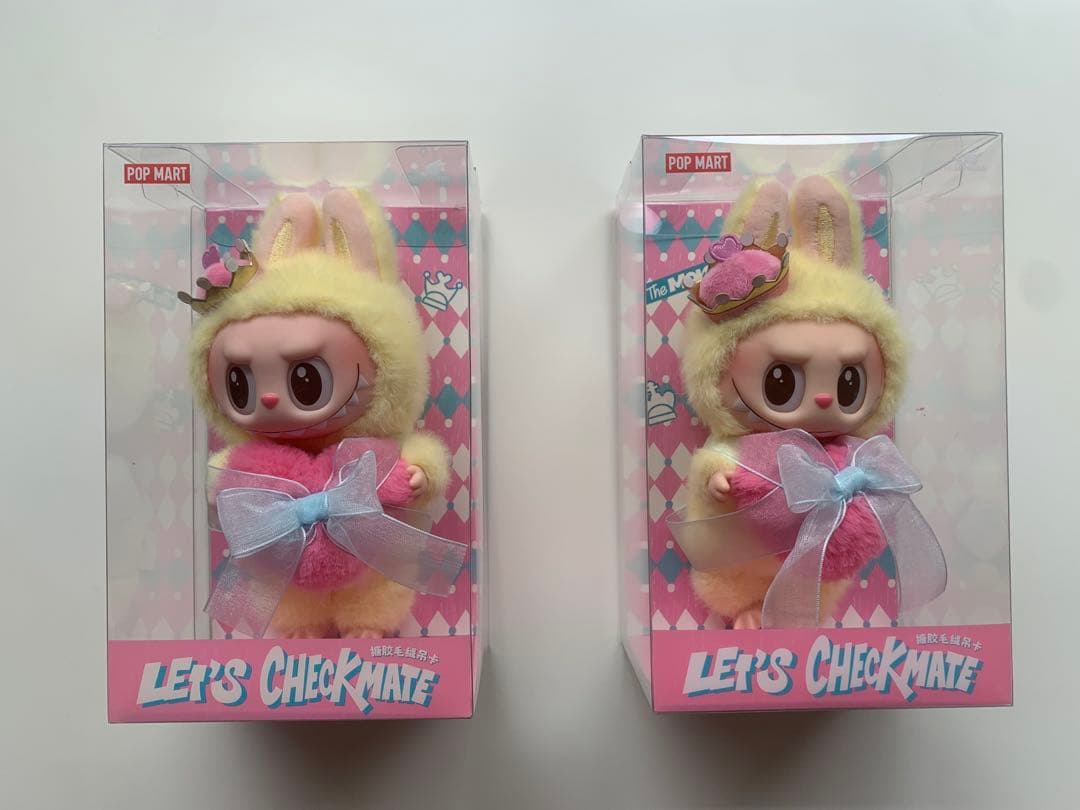 POP MART LET'S CHECKMATE ぬいぐるみ labubu 2個