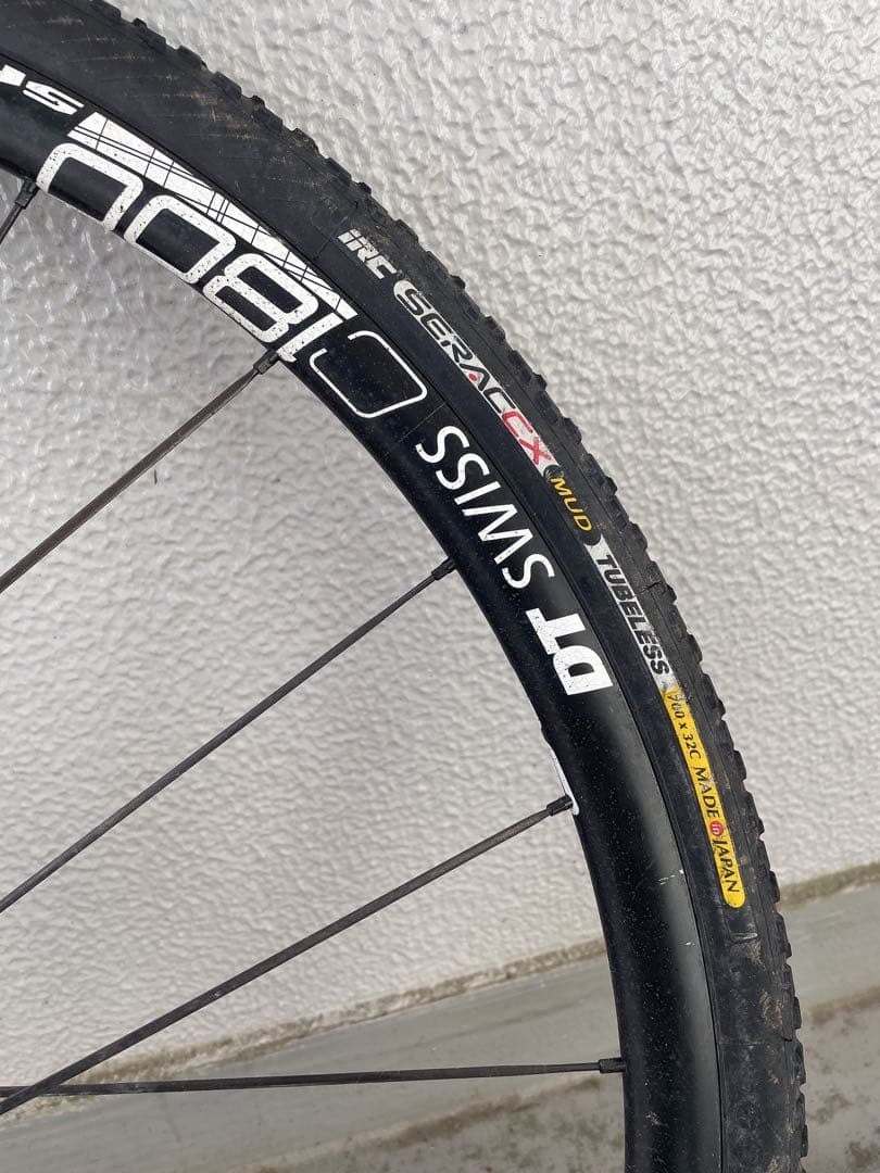 シクロクロスシーズン前に！ DT Swiss c1800ホイール前後 タイヤつき