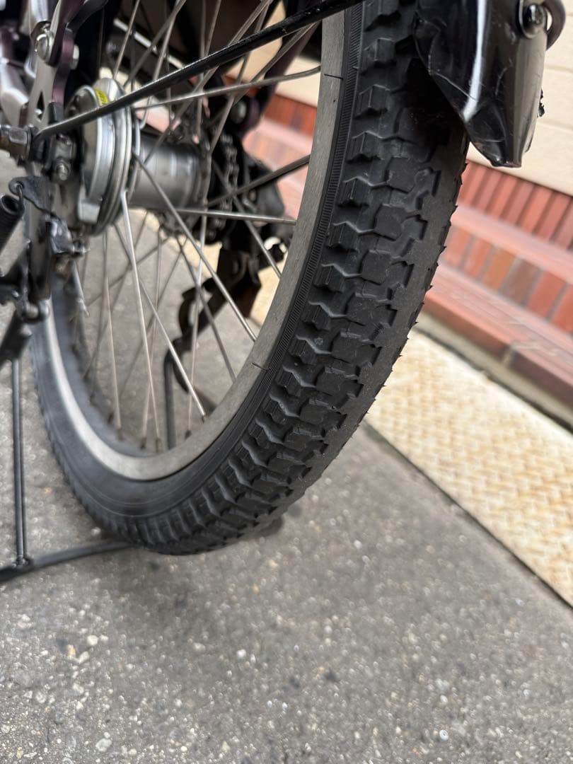 大阪府　子供乗せ　ヤマハ　電動アシスト自転車 チャイルドシート付き パープル
