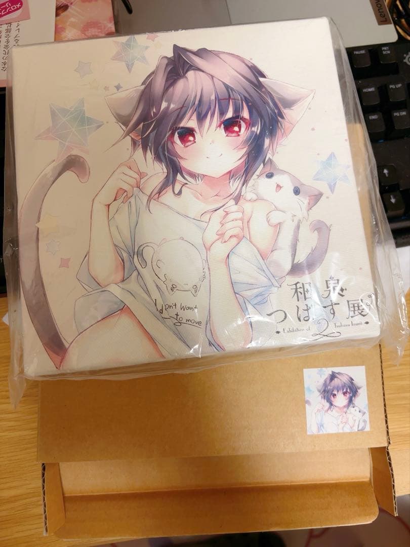 9nine ナイン 和泉つばす展 キャンバスアート 都 天 希亜　月のララちゃん