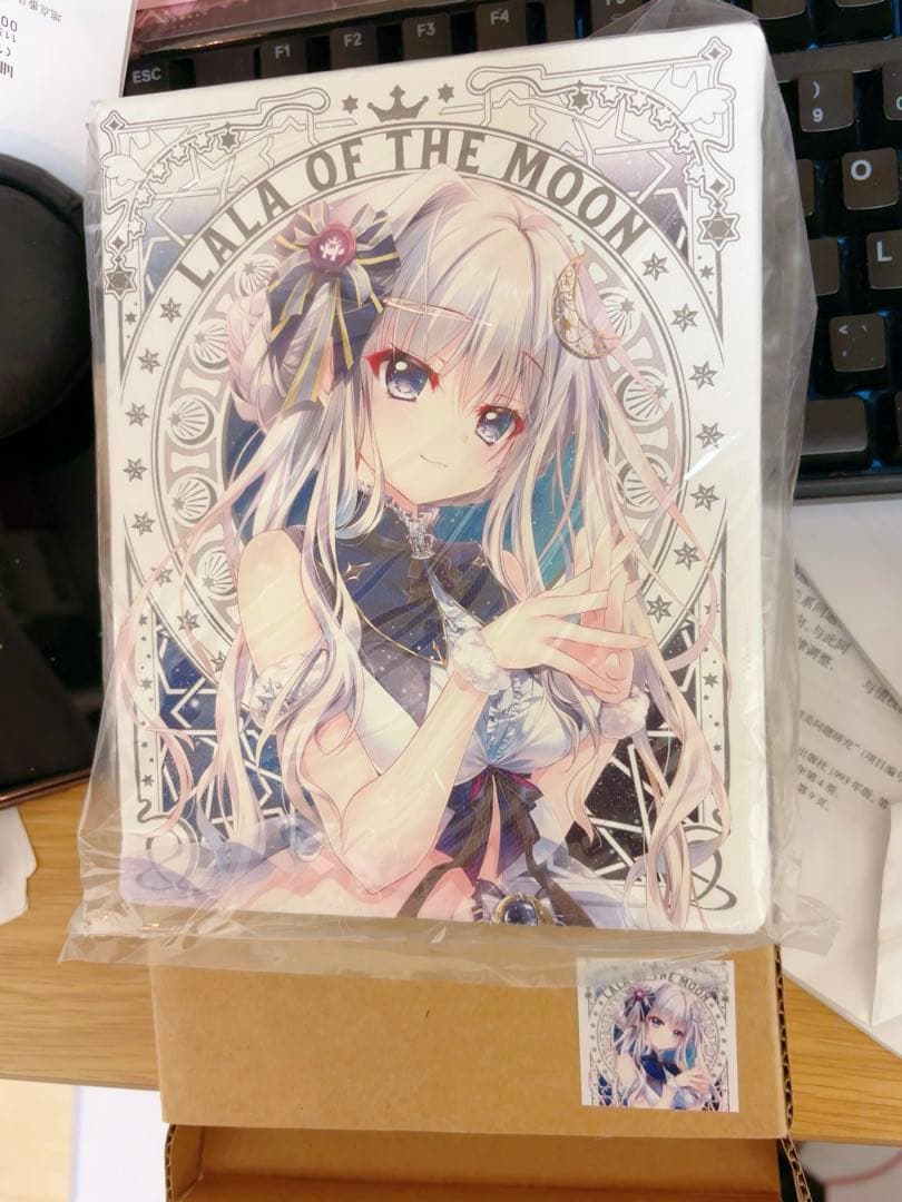 9nine ナイン 和泉つばす展 キャンバスアート 都 天 希亜　月のララちゃん