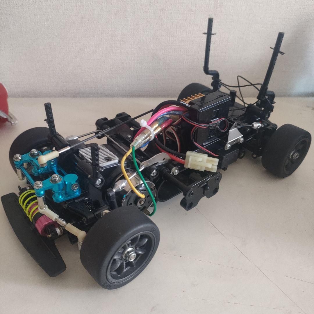 【当時物】タミヤ1/10 M-01シャーシメカセット、 ローバーミニボディ付き