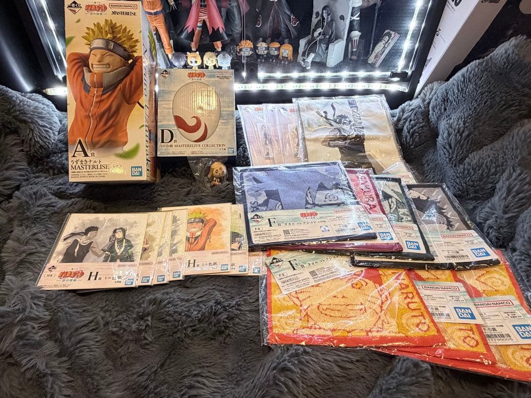 NARUTO一番くじ　波の国編　ナルト、白の面セット