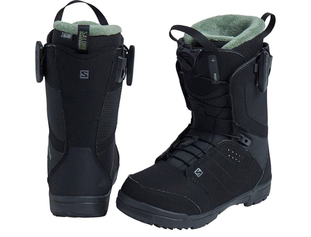 SALOMON スノーボードブーツ 黒　レディース　22.5cm