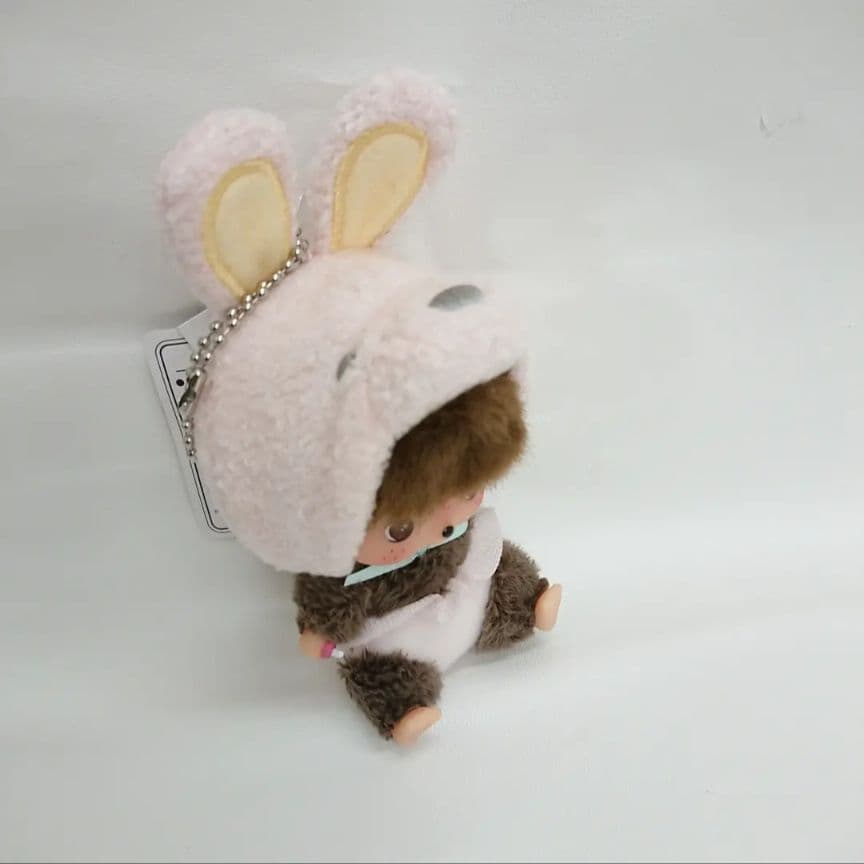【希少】モンチッチ ベビチッチ SS 顔デカ うさぎ キーチェーン