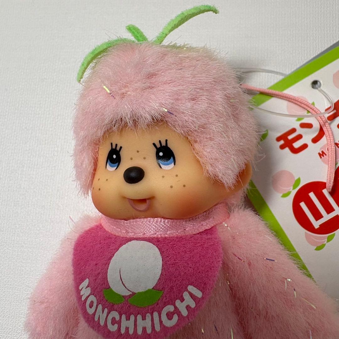 新品 山梨限定 もも モンチッチ キーホルダー 2593