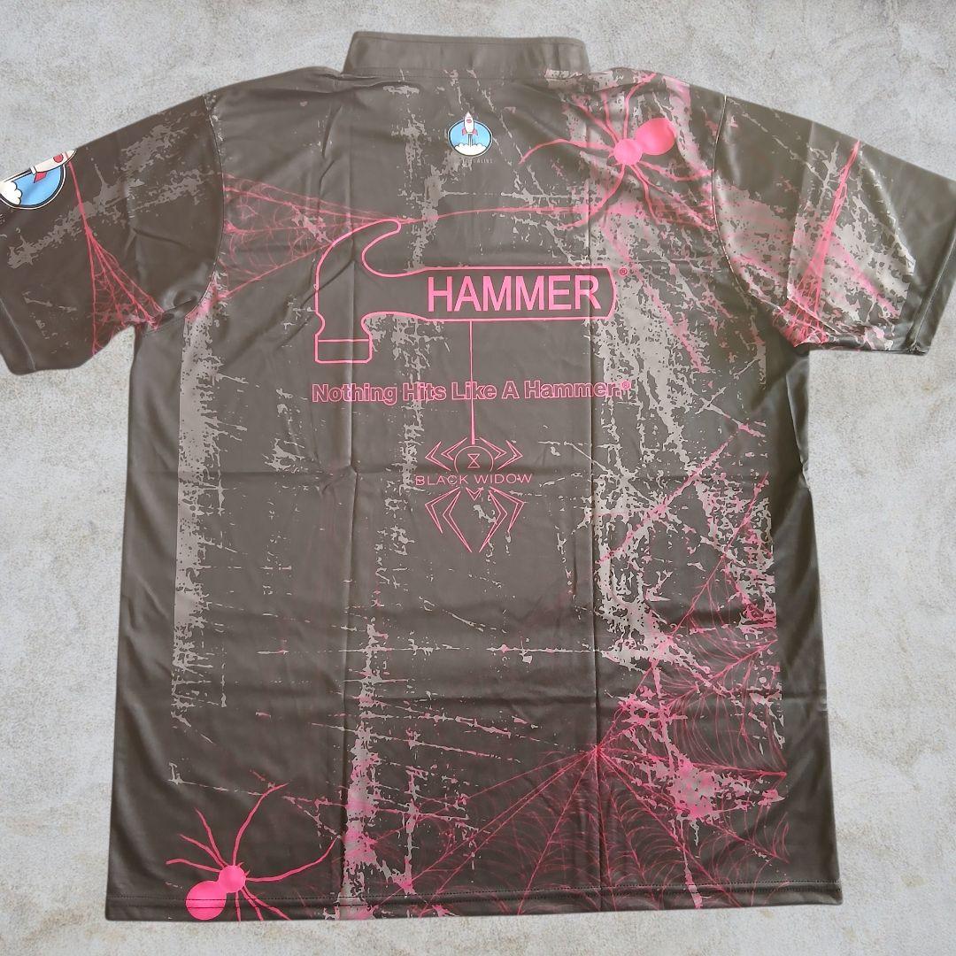 ✨新品✨ボウリングウェア　日本サイズ2XL　ブラックウィドー　ハンマー　ブラック