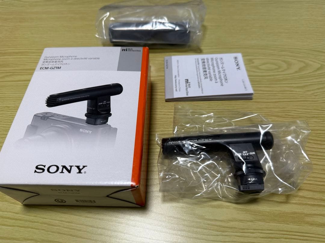 SONY ガンズームマイク ECM-GZ1M｜未使用級・付属品完備｜外付けマイク