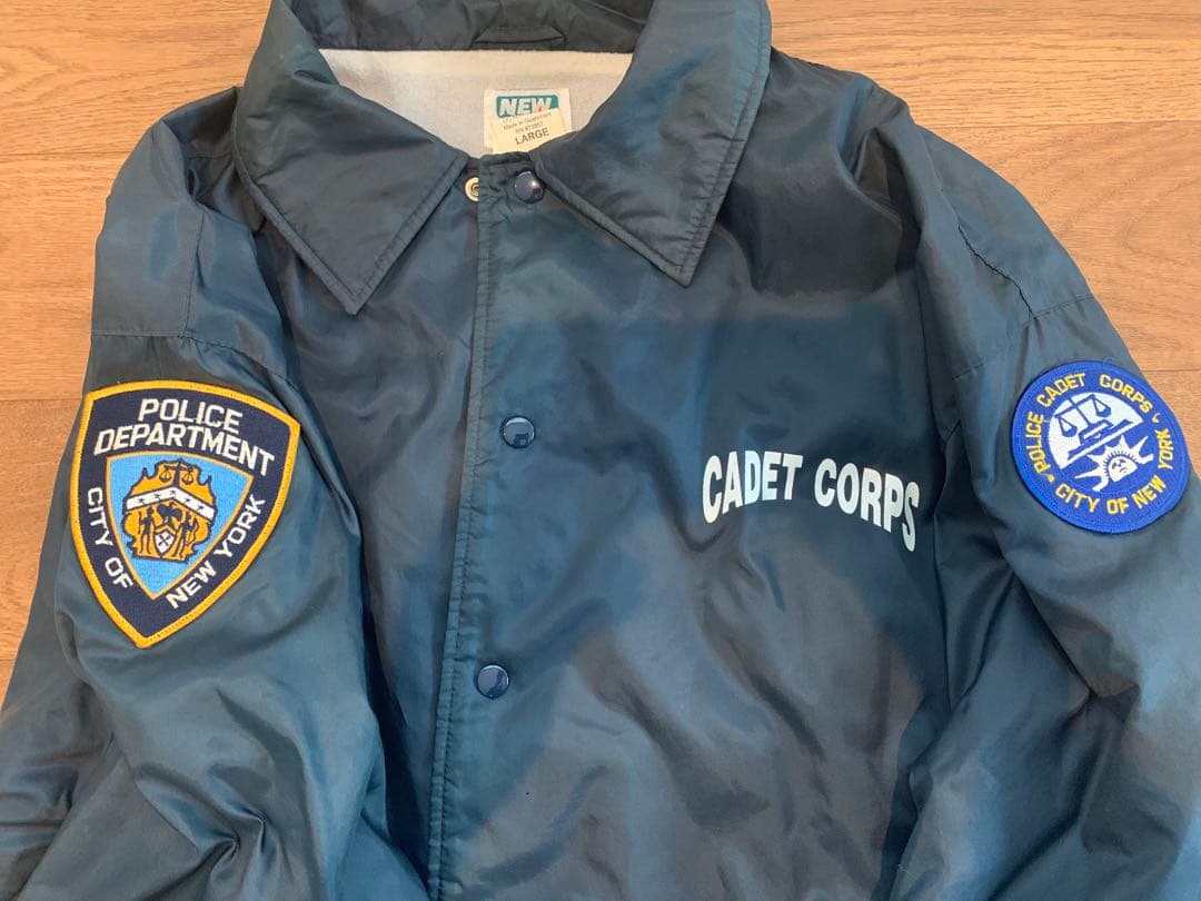 激レア！NYPD（ニューヨーク市警）カデット・コープスコーチジャケット