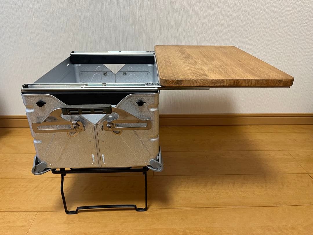 スノーピーク　シェルフコンテナ25 スライド天板　自作