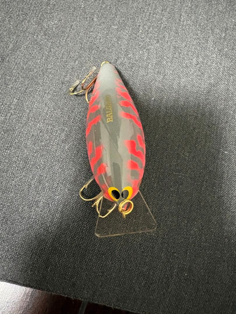 バルサ50クランクベイトオリジナルグレーコーチ　則サイン入