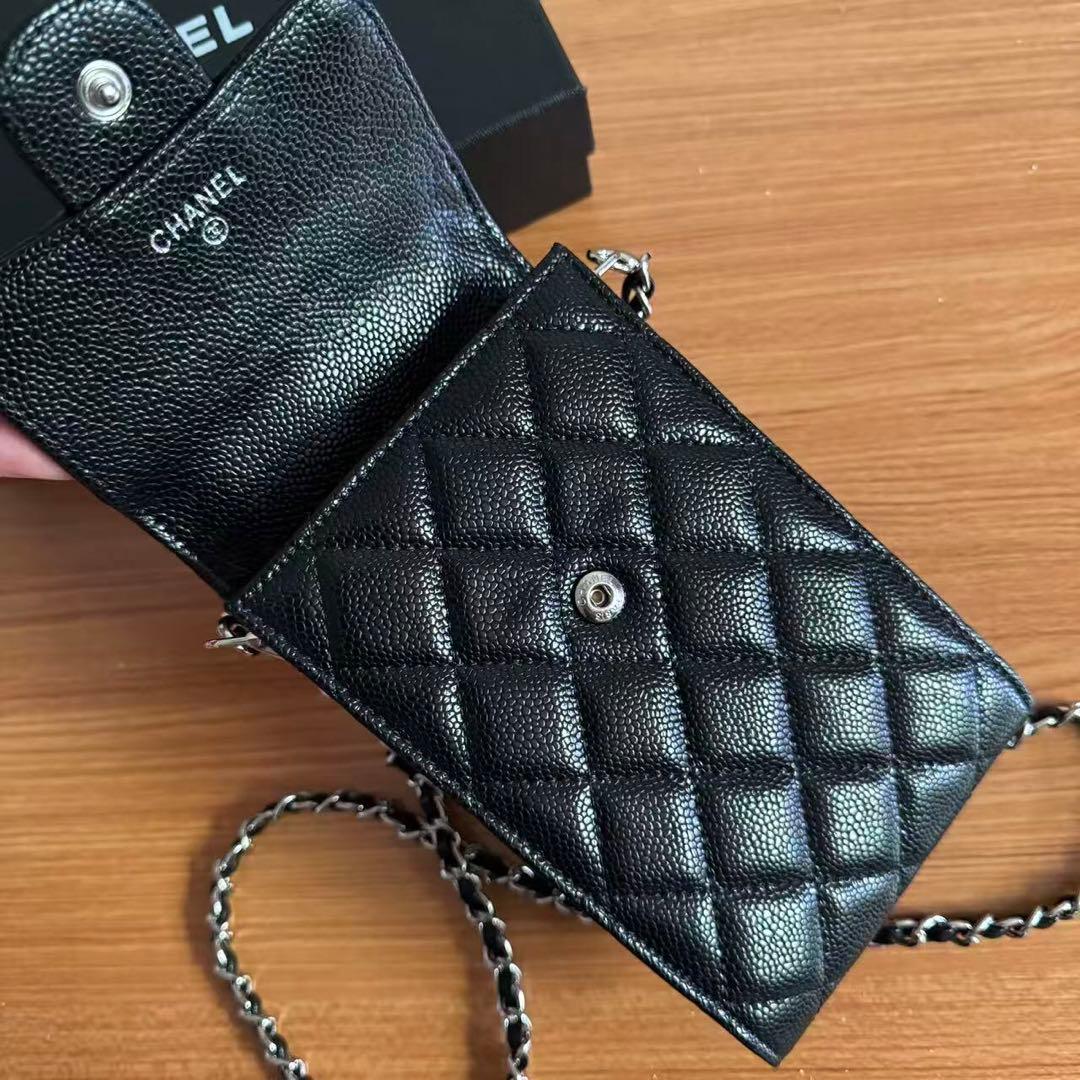 ノベルティ ブラック レザー ショルダーバッグ CCロゴ VIP限定