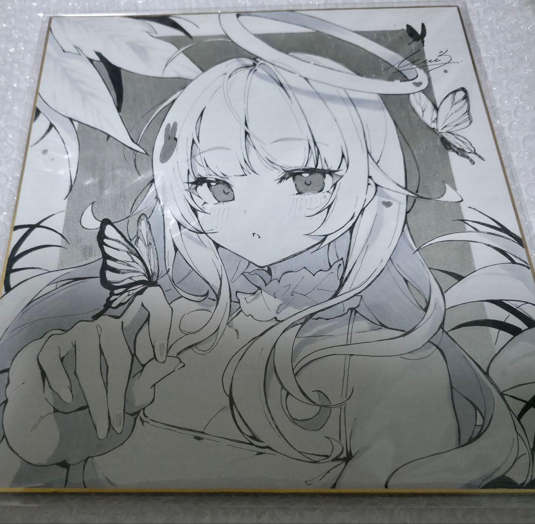 イコモチ icomochi 　直筆イラスト色紙　直筆イラスト入りサイン色紙