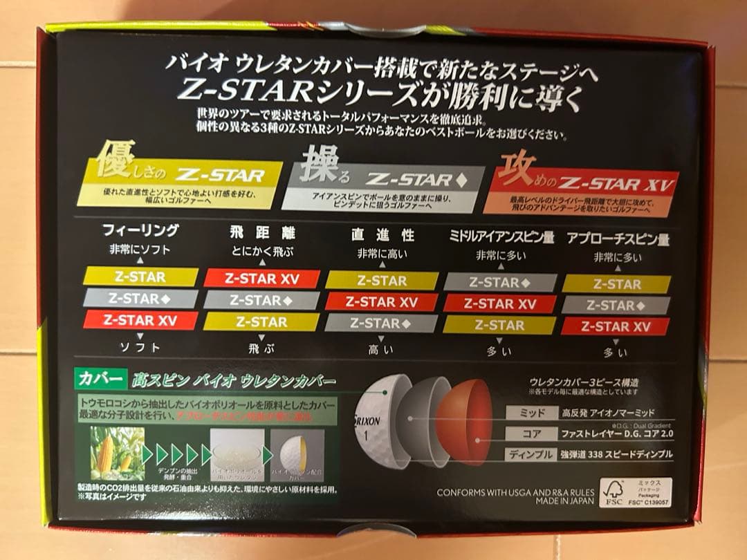 【新品】Srixon Z-STAR XV 2025 ロイヤルグリーン 5ダース