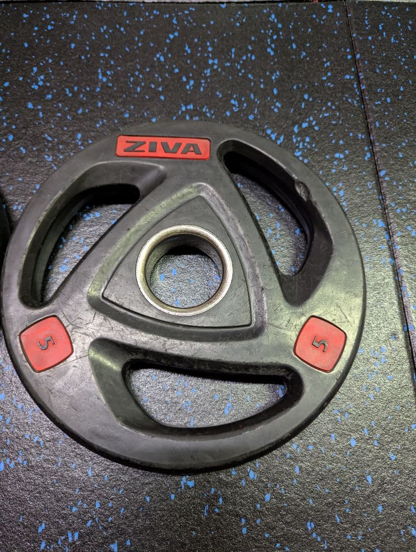 ZIVA　ラバープレート　オリンピック　50mm　5kg　IVANKO　BULL