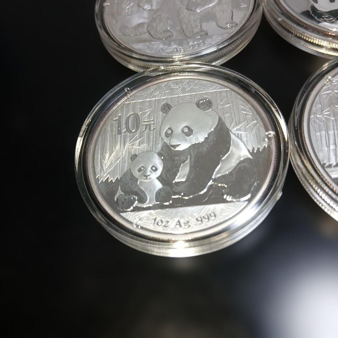 24時間限定パンダ銀貨純銀4枚セット