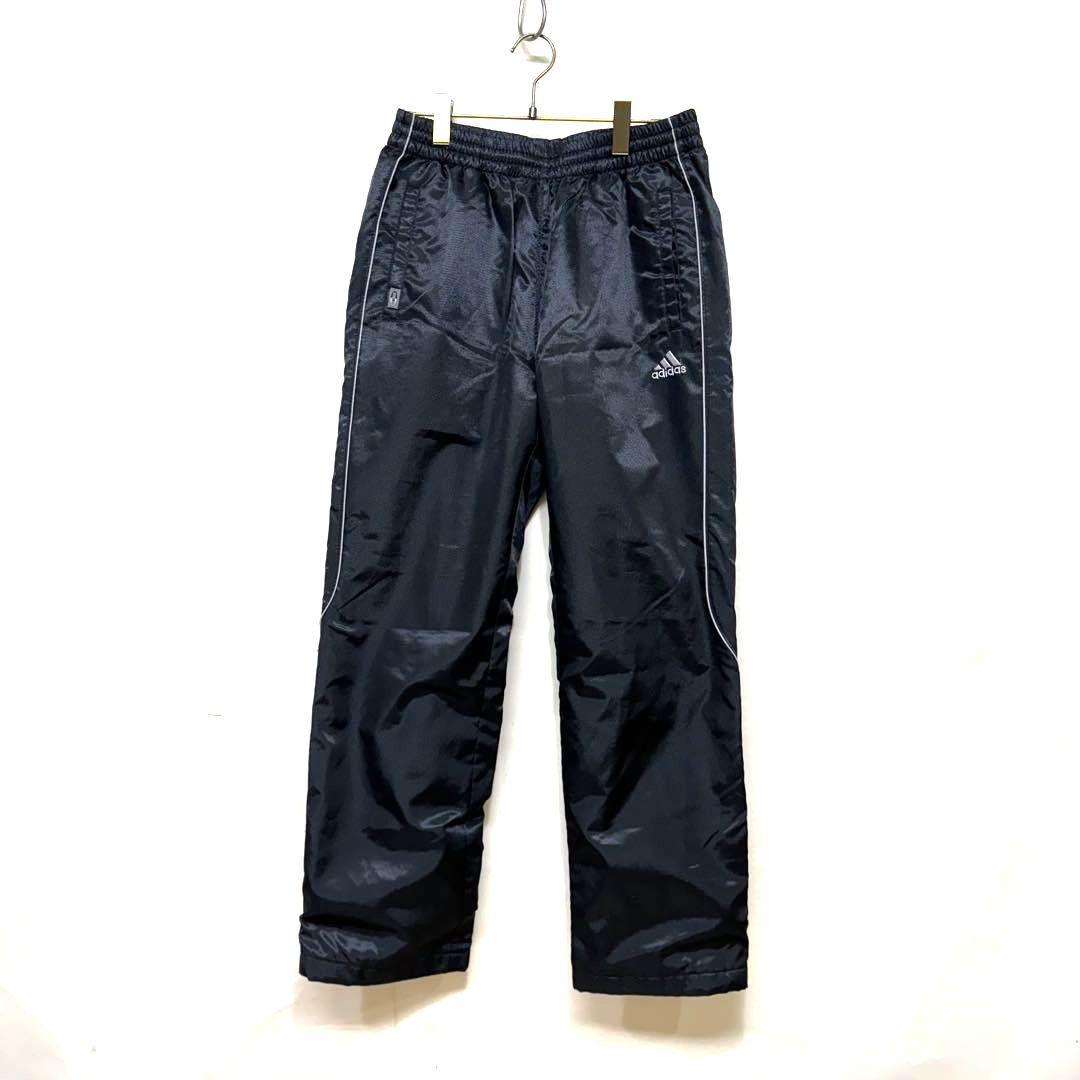 希少 00's y2k adidas 万国旗 ナイロン 上下セットアップ 黒