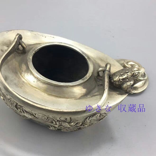 古玩家居工芸品の元宝の徳利急須の置物o