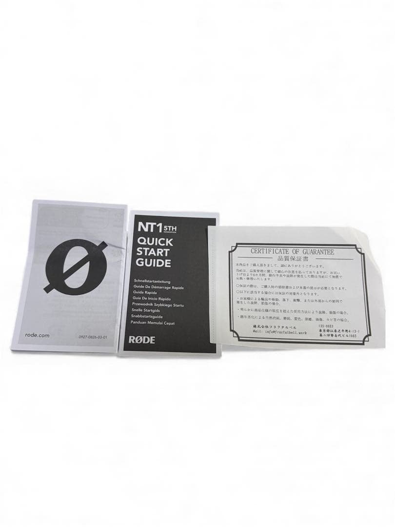 RØDE NT1 5TH GENERATION ブラック コンデンサーマイク