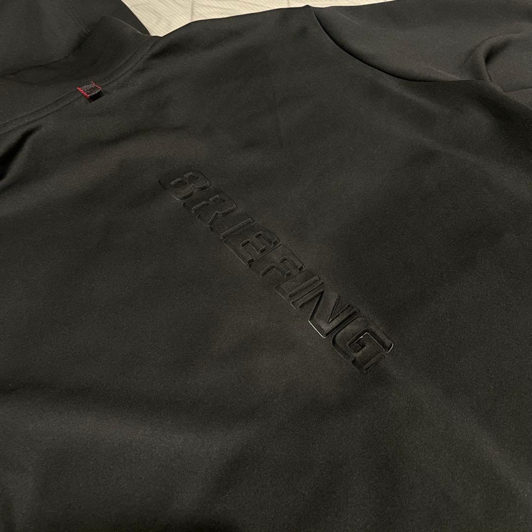 【超美品】BRIEFING パーカ ブラック 3Dロゴ ゴルフ ブリーフィング