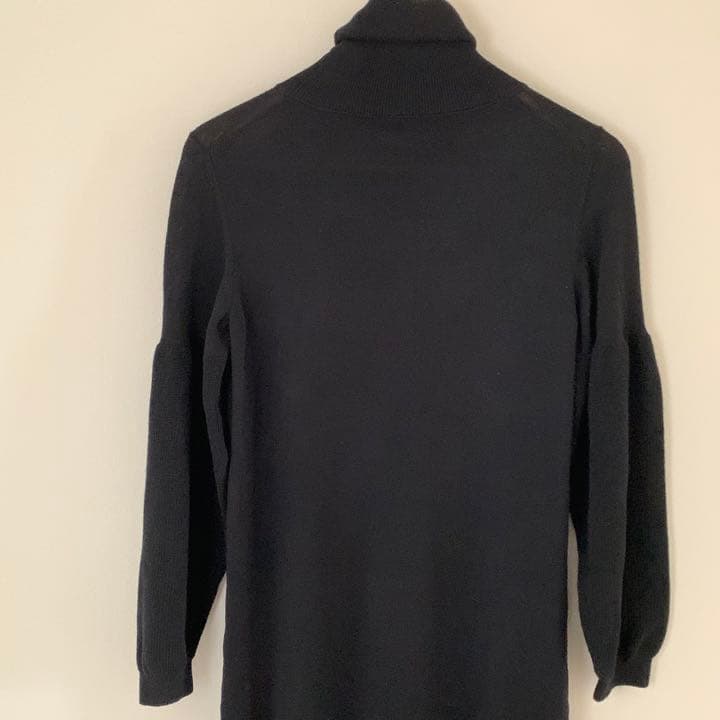 ミハラヤスヒロ　黒ニットロングワンピース
