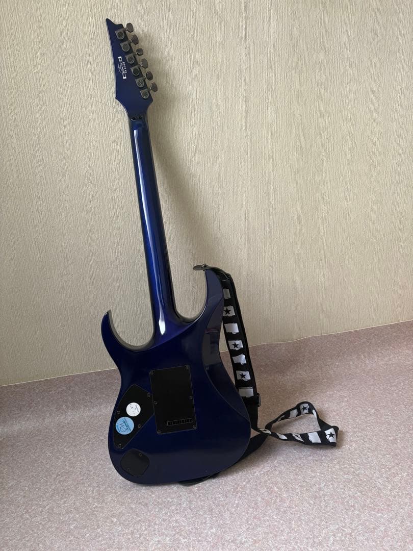 Ibanez エレキギター ダークブルー ストラップ付き　極美品・動作確認済み