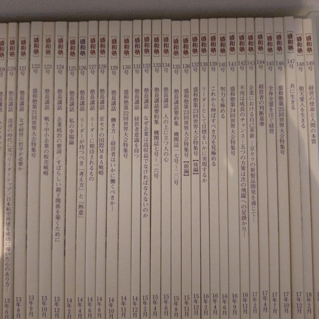 盛和塾７１冊