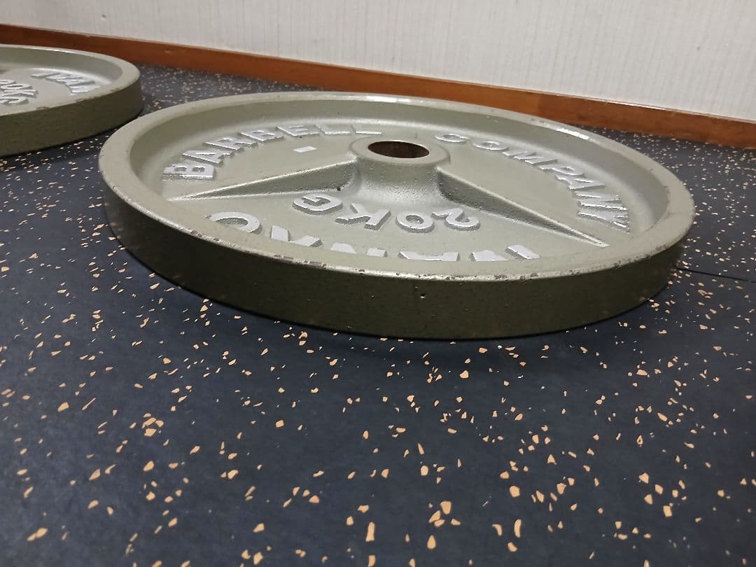 ①IVANKOイヴァンコ ラバープレート20kg x1枚穴径50mm(同時購入)