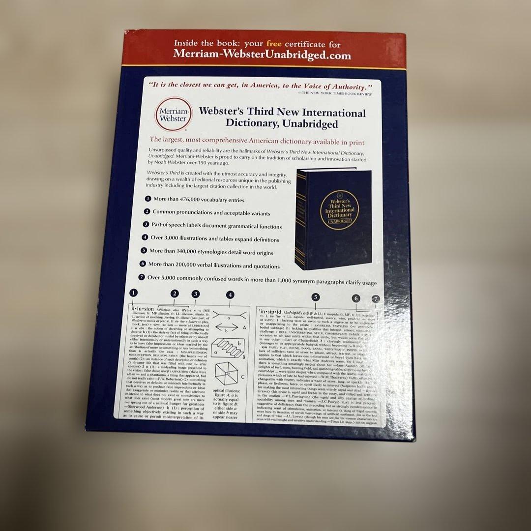 Webster’s Third International Dictionary