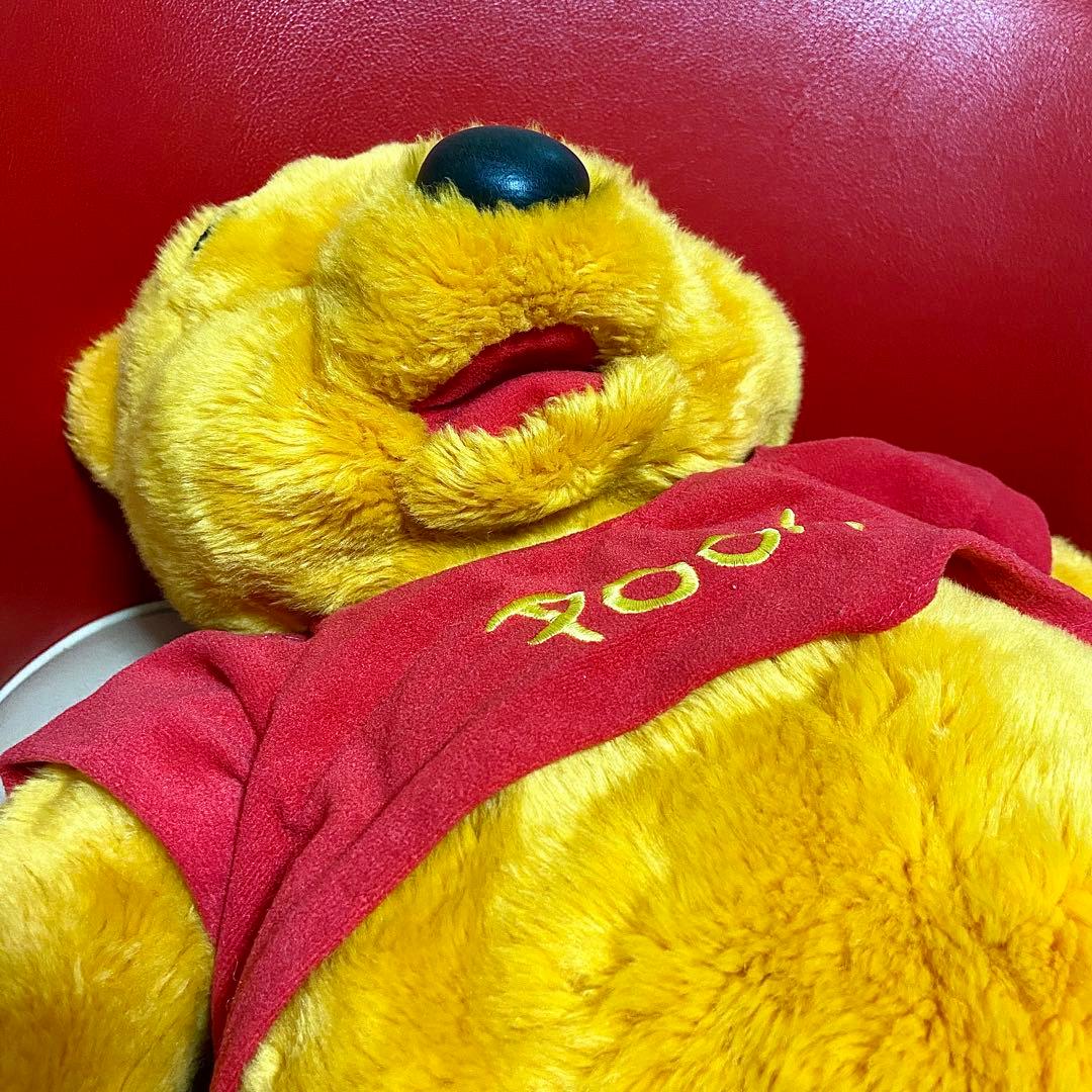 レトロ ディズニー くまのプーさん 大きな ぬいぐるみ ハンドパペット