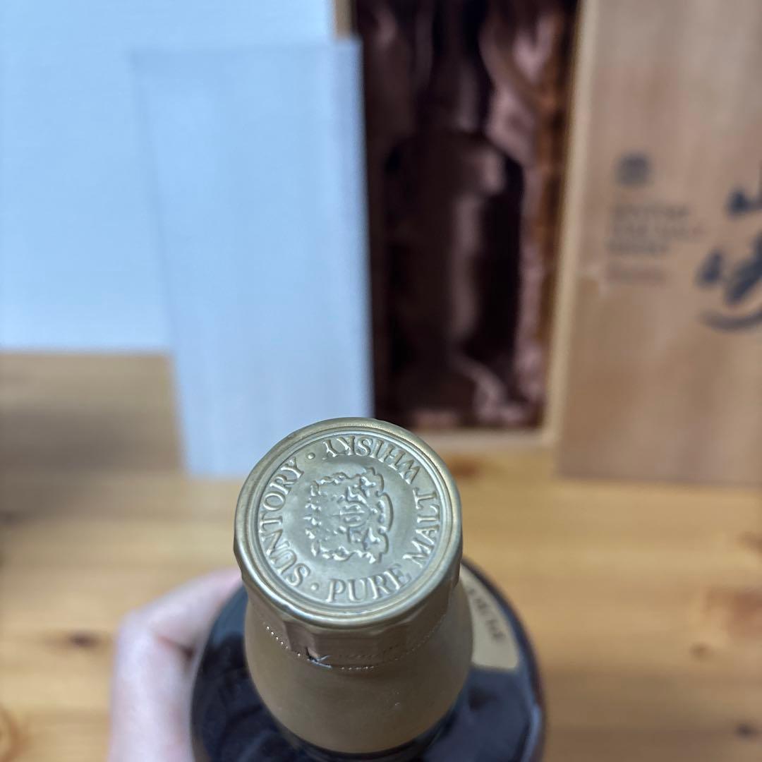 サントリーピュアモルトウイスキー　山崎　特級760ml 木箱付き　未開封❹